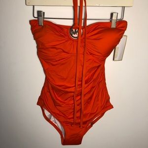 Michael Kors | One Piece Halter Logo Swimsuit